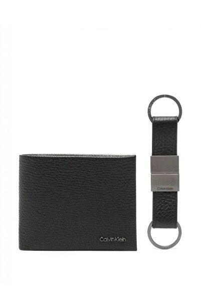 Calvin Klein Ck Erkek Deri Çift Anahtarlıklı Özel Tasarim Cüzdan
