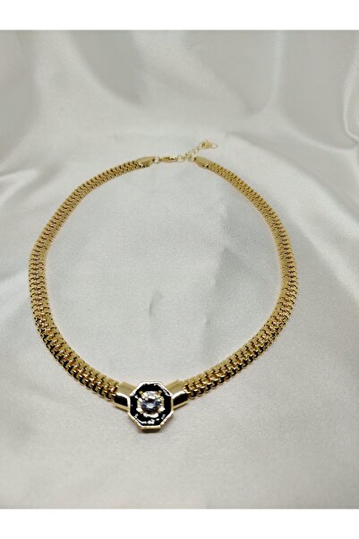 Fashion Jewellery Serenay Model Fish Back Zircon Stone Necklace