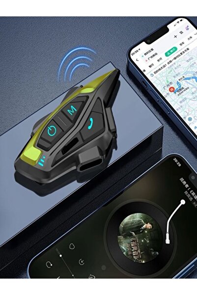 DEANB IP65 Su Geçirmez 2 Kişi 1KM Motosiklet İnterkom | Motor Kask Kulaklığı Müzik Paylaşımlı