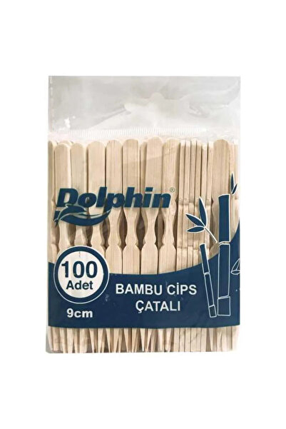 abnturk Ahşap bambu Cips kokteyl çatalı 9 cm  100 adet