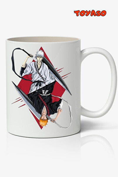 Toyaso Bleach Ichigo Kurosaki - كوب أبيض بتصميم الرسوم المتحركة، هدية لصديق ا...