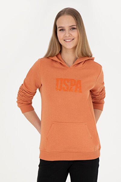 U.S. Polo Assn. Kadın Kiremit Basic Sweatshirt