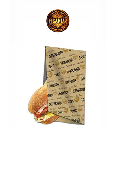 figanlar ambalaj Tost Sandviç , Yarım Ekmek , Fast Food Kese Kağıdı 12 Cm X 2...