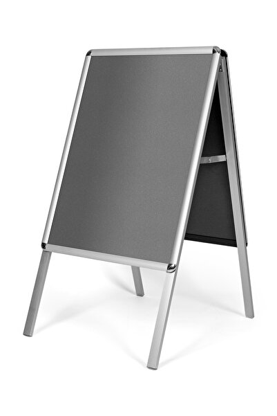 25 Mm Çift Taraflı A – Pano Ayaklı Kaldırım Panosu Rondo Köşeli (A1-594X841MM)