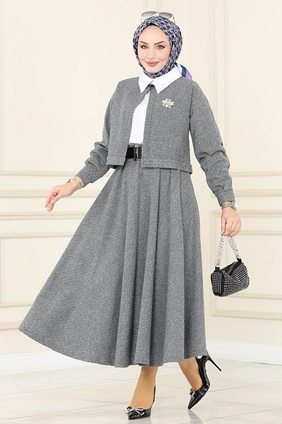 Esre Store 1555 - Set Hijab cu fusta