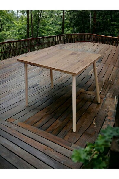 HCAtölye Ahşap Atölyesi Portatif Kamp Masası Balkon Bahçe Masası Piknik Masası Sehpası 60x45cm