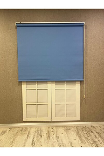 mep mekanik Donatti Güneşlik Düz Stor Perde İthal Mat Polyester Koyu Mavi