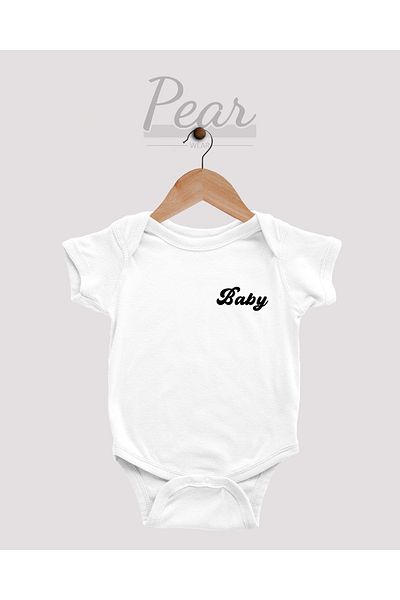 Pear Wear 1 Month, 3 Month, 6 Month, 9 Month Gender Party Baby Bodysuit - Printed Bodysuit