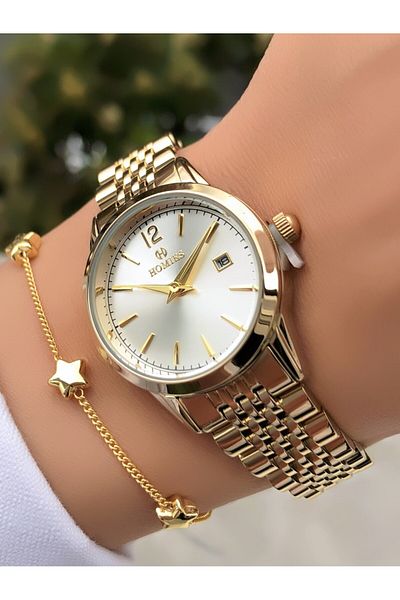 Homies Minimal Steel Band Waterproof Wristwatch Accessory Gift