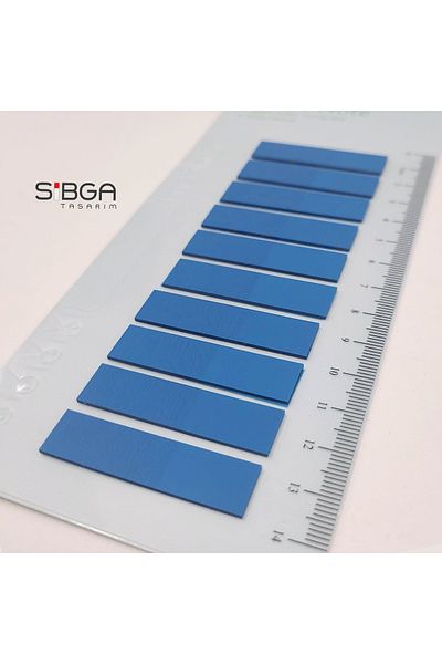 sibga tasarım Transparent Blue Postit - Bookmark, Sticker Note Paper 0206