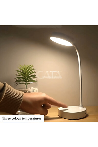 Ledarmy CT-8440 berlin sarjli masa Lambası 3 Farklı Renk Moduna Dokunmatik Geçiş Cata Beyaz