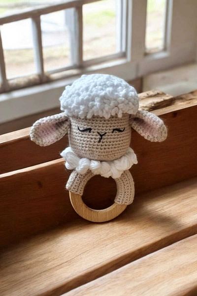 Lasilla Lamb Special Design Teether, Rattle Teether