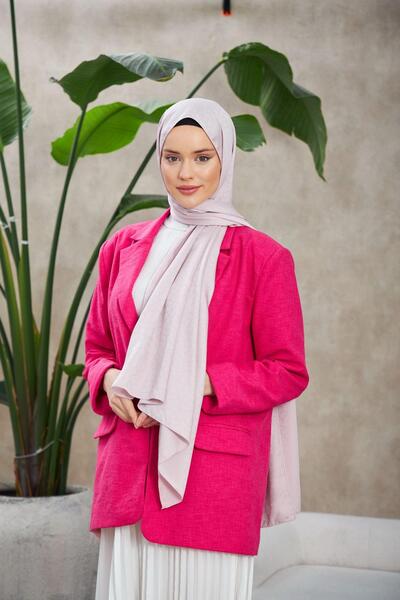 İpekhan Novvela Pattern Silky Jacquard Σάλι Ασημί 9008-02