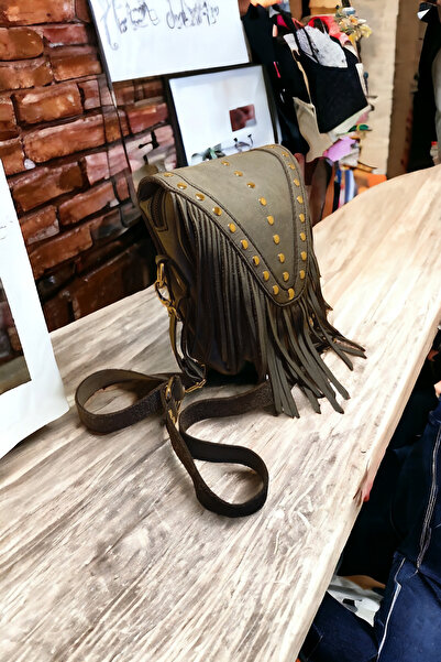 niceworkbynicehands ÖZEL TASARIM HANDMADE HAKİKİ DERİ PÜSKÜLLÜ ÇANTA
