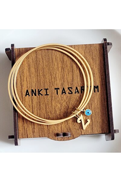 Ankı Kadın 316 L Paslanmaz Çelik Anti Alerjenik 3'lü Çelik Ajda Bilezik 22 Cm...