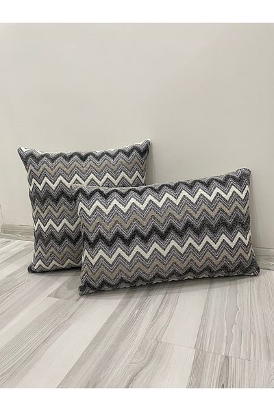 YILMAZHOME Rectangular Size Chenille Woven Decorative Throw Pillow Cover