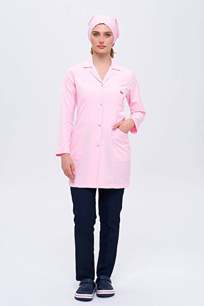 TIPTEKS Kadın Hastane Okul Temizlik Personeli İş Önlüğü Pantolon Ve Boneli Üç...