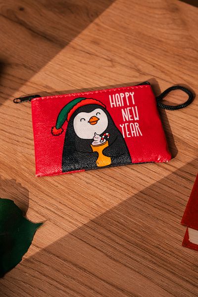 Love Bundles Penguin Patterned Mini Christmas Wallet |   Gift |   New Year's |   New Year |   Budget