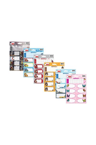 Easy Tedarik 10-Piece School Label with Course Program - Set of 3