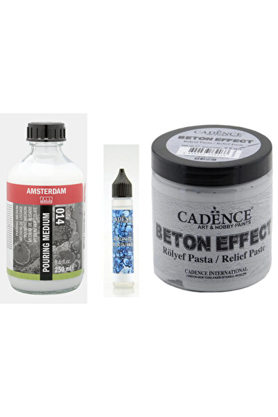 Art Tone Doku Malzemeleri Özel Set - Amsterdam Pouring- Cadence Beton Efekti ...