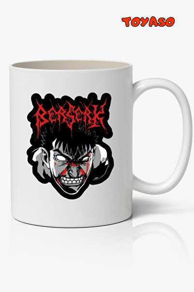 Toyaso كوب أبيض بتصميم الرسوم المتحركة Berserk هدية لصديق الحبيب