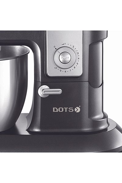 DOTS 3-in-1 Mixer With Food Processor And Blender - 600-1300 Watt - Black & Silver