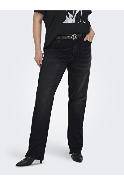 Only Carmakoma Düz kesim kot pantolon CARWILLY Hohe Taille Gerade geschnitten...