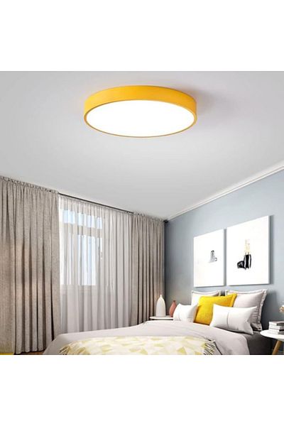 voxlamp lighting solutions Qadratic Drum Plafonier 60 cm 60 Watt H:10 Profile Daylight