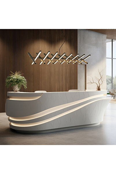 voxlamp lighting solutions Costilla Özel Seri Geniş Mekan Sarkıt Led Avize 110*45cm 144 Watt Kumanda ve Dimmerlı