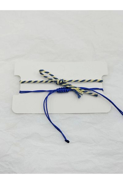 Arjew Red String Bracelet with Smiley Face Figure and Yellow-red Lucky Rope