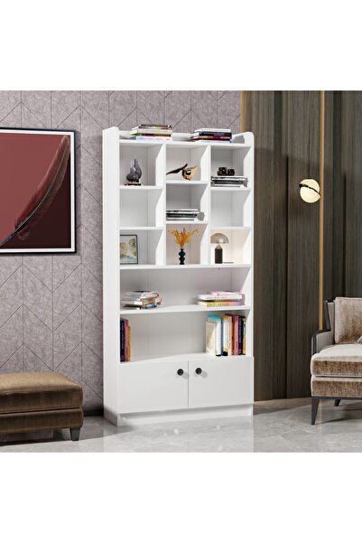 İNARCH DİZAYN Tokyo Çok Amaçlı Dolap - Kitaplık Beyaz