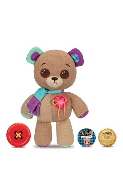 THREADY دب | عبوة واحدة | لعبة دب محشو | لطيف وناعم | مثالي لهواة الجمع والأطفال