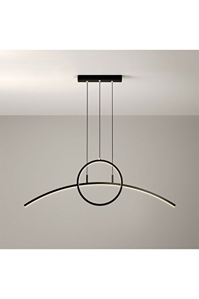 voxlamp lighting solutions Arcircle Samsung Ledli 36cm Çember 120cm Kavisli Düz Profil Sarkıt Led Avize