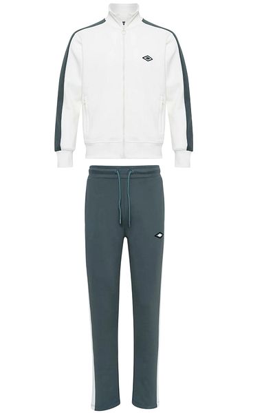 UMBRO View Jacket Stand Collar White Men's Tracksuit Set Fc-0203