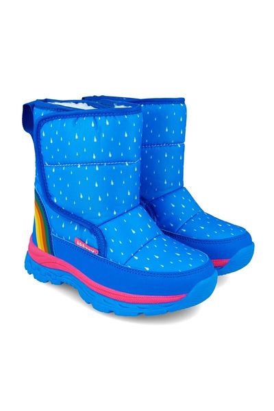 Agatha Ruiz De La Prada Cizmulite pentru fetite Curcubeu, Agatha Ruiz De La Prada, albastru (Marime: 32)