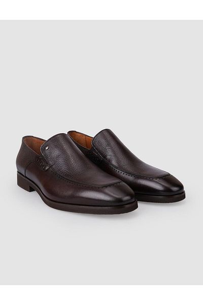 Cabani 100% Genuine Leather Brown Men's Classic Shoes