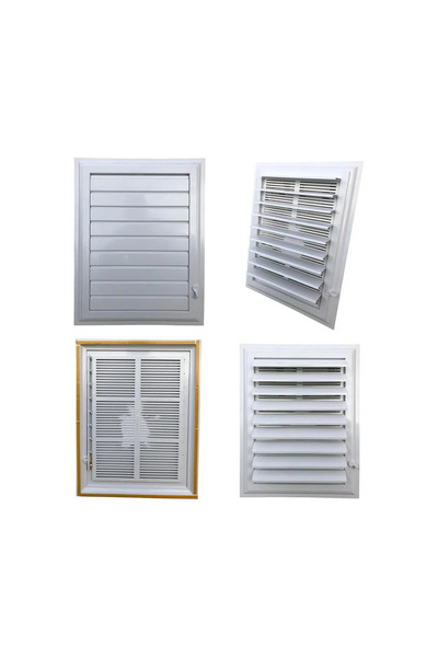LA PURE DÜNYA 30X30 Plastic Blinds White Grille - Bathroom/Wc Vent