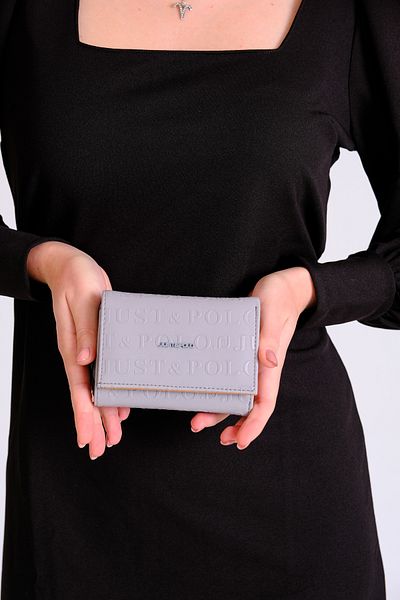 Just Polo Women's 6 Card + 1 ID Compartment Embossed Printed Vegan Wallet with Snap and Zipper Closure