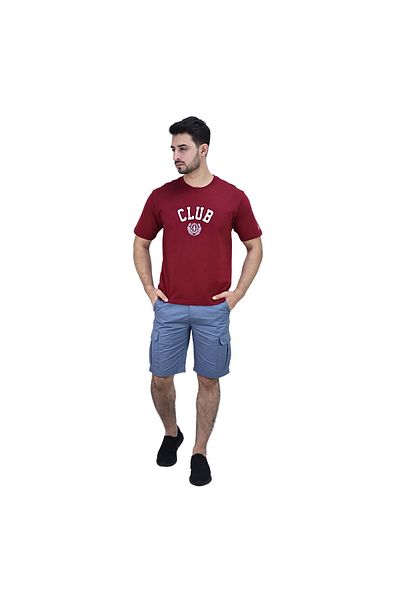 Giordano Men's Crew Neck Short Sleeve Relaxed Fit Classic Logo Print Tee