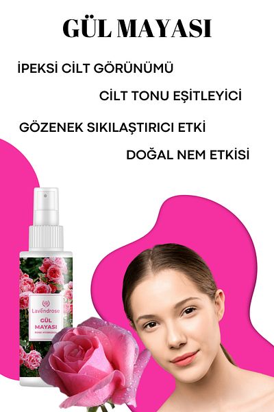 lasaroz Rose Soap 100 g + Rose Yeast 100 ml Pore Firming Revitalizing Brightening Advantageous Set