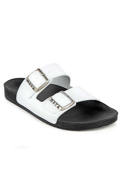 Muya Παντόφλες NOVA Unisex Λευκή Ανατομική Σόλα