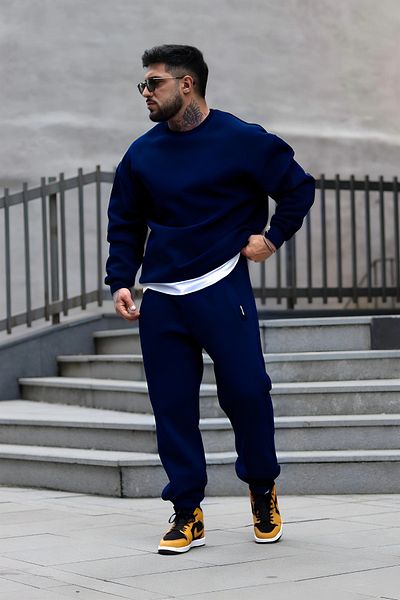 BayBayan Σετ φόρμας Oversize Crew Neck Model 3 Thread