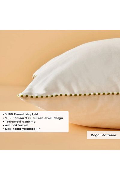 Bella Maison Fluffy Bamboo Pillow White (50X70 cm)
