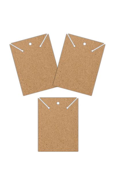 Grdall 50 Pieces - Kraft Necklace Card - Necklace Card - Unprinted Jewelry Card