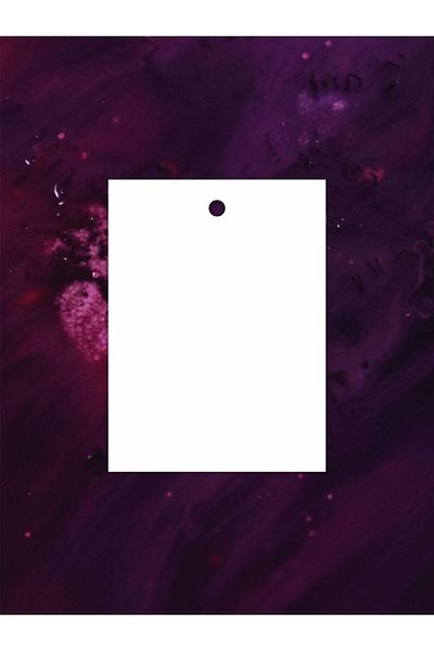 Grdall White Color Flat Cut Perforated Card - Product Card - Unprinted Card - Gift Package Card