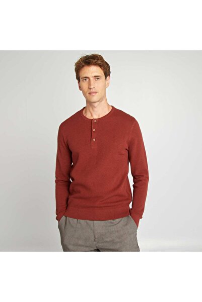 KIABI Piqué knit sweater ORANGE