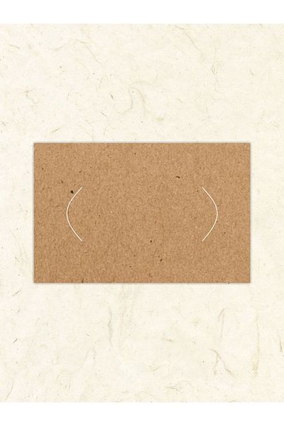 Grdall 25 Pieces Kraft Bracelet Card - Small Business Card, Unprinted Matrenich Card