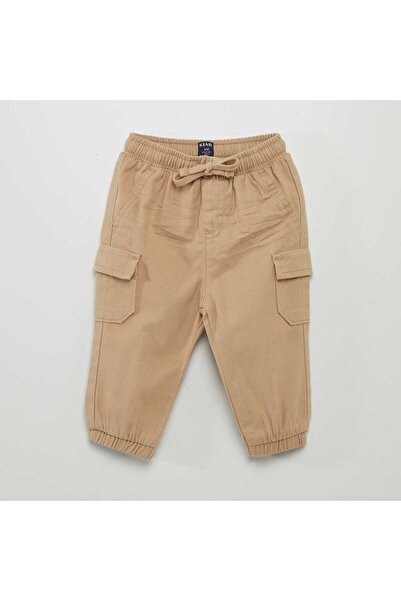 KIABI Joggers with flap pockets BEIGE