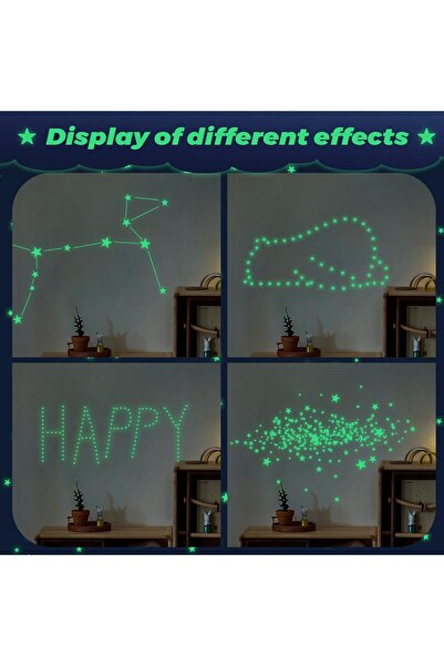 HBStudio Glow in The Dark Stars Stickers for Ceiling, 514PCS