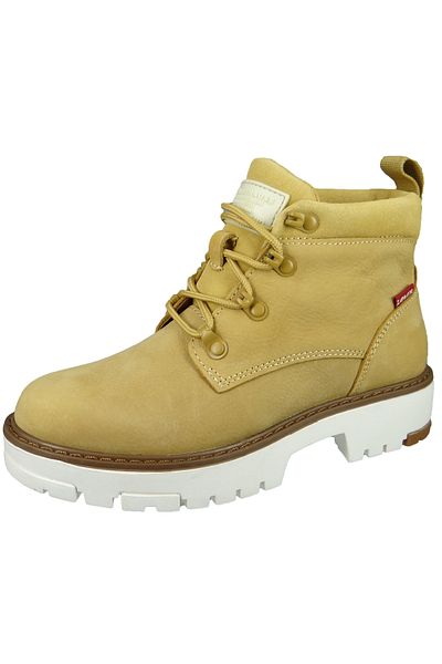 Levi's Damen Sportliche Stiefelette Solvi Ankle 233618-932 Braun 74 Beige Leder